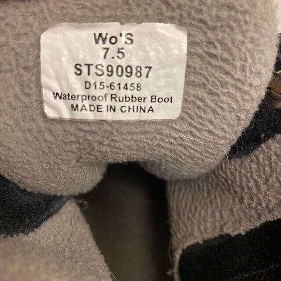 SPERRY Top Sider Duck Suede Ankle Boots Black Saltwater Waterproof Womens 7.5 - Picture 7 of 7